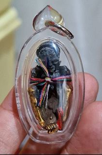 Thai amulet lookkrok prai permsap maha sethtee , half thep half prai, Lp Saneah Wat Chiangkhang.
