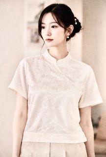 TRT Cream Jacquard Top – Size S (SOLD)& M Available