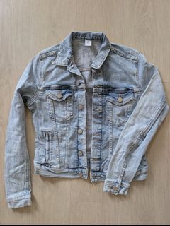H&M Denim Jacket - Light Wash - UK 10
