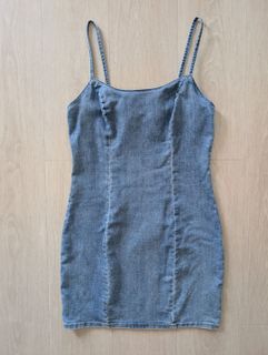 H&M Divided Denim Mini Dress - Size L