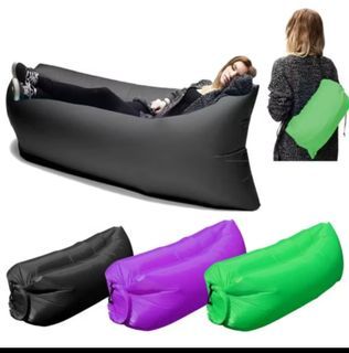 Inflatable Portable Sofa Lounge Chair | Foldable Air Couch Seating for Indoor Outdoor Camping Beach Pool | Easy Inflate Comfortable Seat