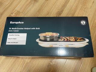 EuropAce 3L Multi-Cooker Hotpot with Grill EMC7303D
