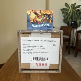 Pokemon Chilling Reign Booster Box Case Sealed | First Print