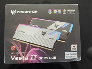 Predator Vesta II DDR5 RGB 32GB (2x16GB) 6800MHz RAM, CL34