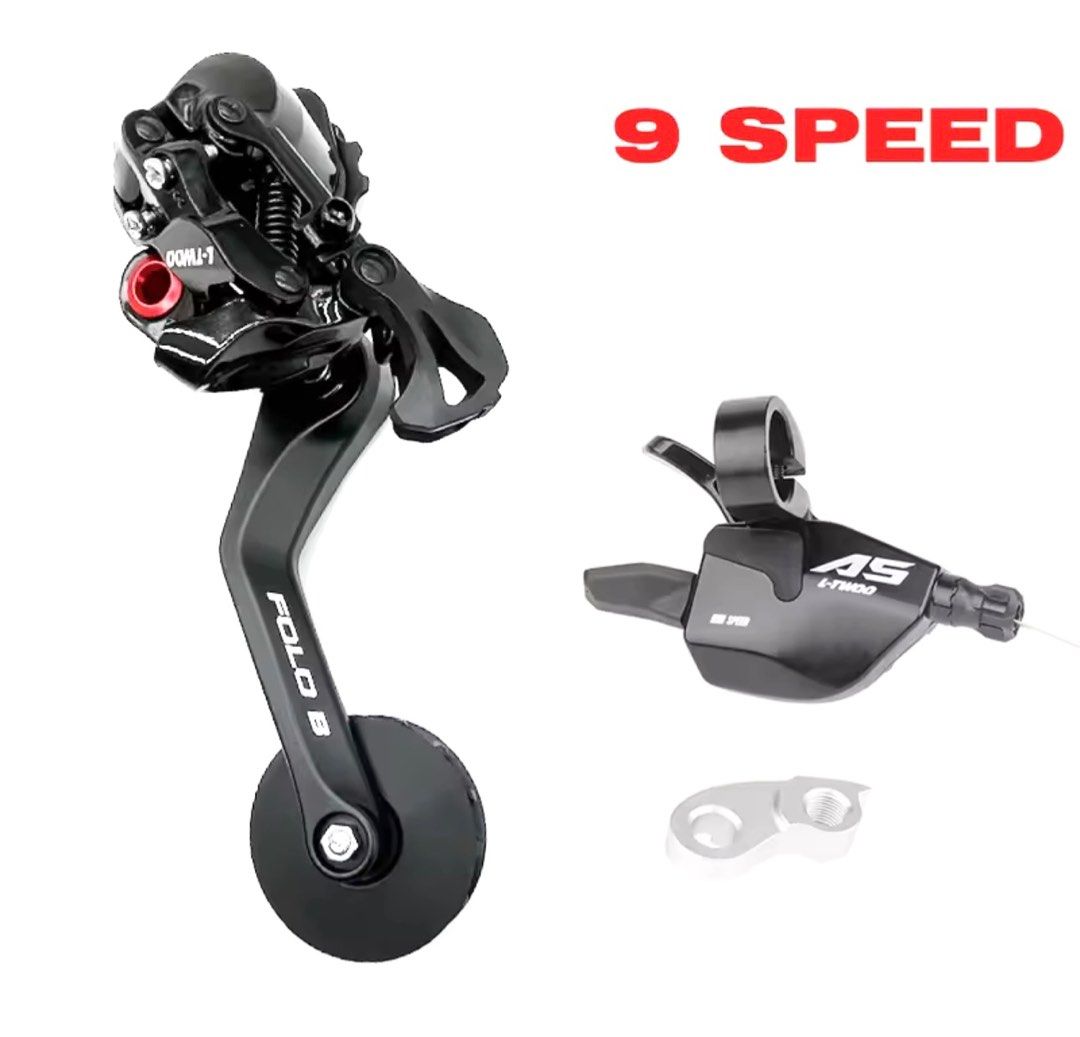 🔥Derailleur Set Fold A/B 5 7 9 Speed L-TWOO A5 A7 Rear Derailleur Shifter Tensioner With Hanger for Brompton Pikes 3Sixty Aceoffix Trifold Transmission 5/7/9s Cable Lever Paddle Guide Rear Derailleur (Category: Parts & Accessories) located in Singapore. Submitted by punggol_lew_bikescooter (Listing ID 1413237049, Image 2). Description: 🔥Derailleur Set Fold A/B 5 7 9 Speed L-TWOO A5 A7 Rear Derailleur Shifter Tensioner With Hanger for Brompton P