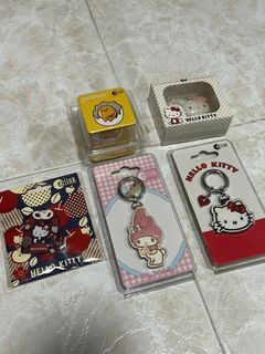 ezlink charm Hello Kitty My Melody Gudetama Keychains