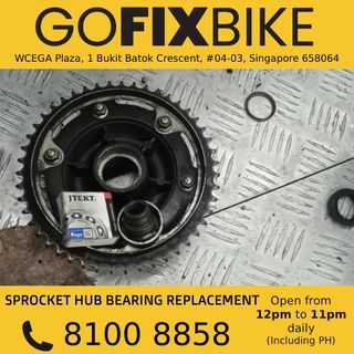 Sprocket Hub Bearing Replacement - WA 8100 8858