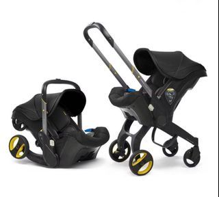 "Doona - inspired" Infant Car Seat & Stroller (Black)