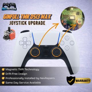🧡 Ginfull TMR DS13 MAX Anti Drift Joystick Upgrade PS5 Controller (Dualsense 5)
