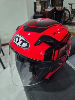 KYT VENOM Super Fluo Helmet - Red/Black XXL(Asian Fit)