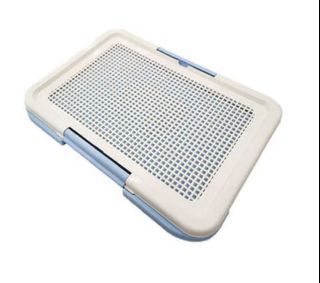 Pet Training Pad Tray - Blue and White Large