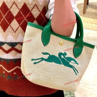 ✨💯 Authentic Longchamp tote bag made of straw