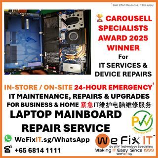 [SINCE 1999] 🖐️⭐Professional CPU Macbook Gaming Laptop Mainboard GPU Card Mother board Repair Service Cannot Power Up Switch On Liquid Water Board Damage Apple iMac Mac Mini Data Recovery Acer Asus ROG Dell Fujitsu Gigabyte Aorus HP Lenovo MSI Razer