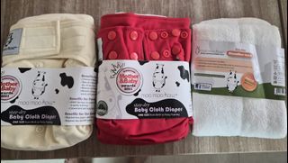 Moo Moo Kow Stay-Dry Baby Cloth Diapers