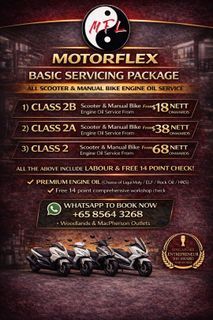 Motorcycle Servicing Promo From $18 | Engine Oil + Free Safety Check