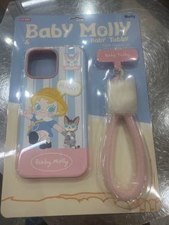 Authentic pop mart Baby Molly & Baby Tabby Phone Case