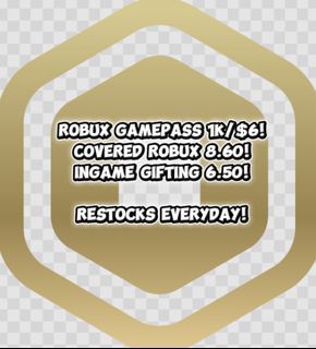 [CHEAPEST!] robux Ingame gifting gamepass! Restock everyday! Roblox  RIVALS HYPERSHOT JUJUTSU INFINITE SHENANIGANS VOLLEYBALL LEGENDS ANIME CRUSADERS VANGUARDS ETERNAL GROW A GARDEN STEAL A BRAINROT FISH IT FISCH TAP SIMULATOR FIGHTING blox fruits