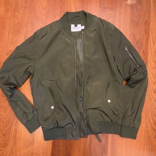 Topman Green Bomber Jacket - Size S