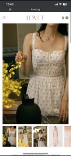 LOVET Aspen Padded Floral Bustier Dress