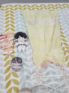 Love and Deepspace Caleb Spring Flower Yellow Floral Dress and Plushie Set MC Cosplay Costume