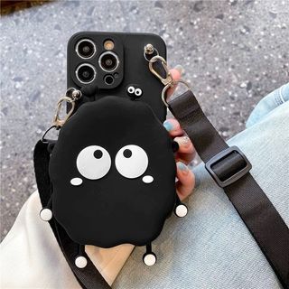 Iphone 14 pro Phone Case with Strap with pouch
