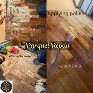Parquet floor repair|Parquet install|Parquet floor Sanding&Polish|Wooden floor polish|Deck varnish&polish|Varnish|Repair|wood varnish|Staircase polish&varnish|Vinyl floor polish|wooden door varnish|Experienced worker|reasonable price|