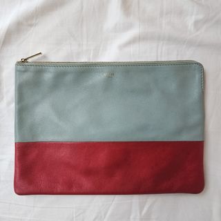 Celine Cabas Leather Clutch