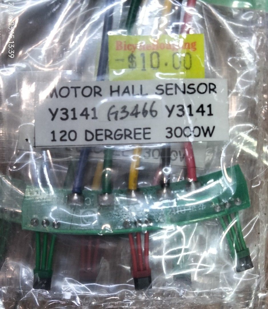 QS Electric motor Hall sensor Borad Plate 120 Degree [PAB Eco drive Jimove MC Zebra food delivery Motorcycle Bike Blue tag Orange tag grab food panda SCOOTER pmd] (Category: Other PMDs & Parts) located in Singapore. Submitted by allbicycleshop (Listing ID 1426640765, Image 4). Description: 620 Hougang ave 8 #01-272 (S)530620 contact 91961216 12pm to 10 pm daily #Motorcycle #Ebike #Carbon #License #LicensePlate #AluminumFrame #Blindspot #Mirror #B