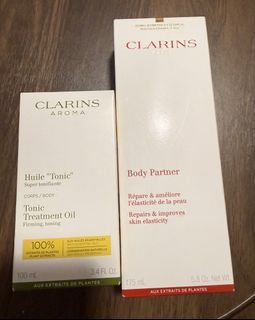 WTS - Clarins Body Partner & Tonic Treatment Oil Set