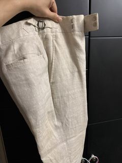 Formal Linen Pants - Beige