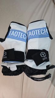 Taotech ski and snowboarding Mittens - White and Black
