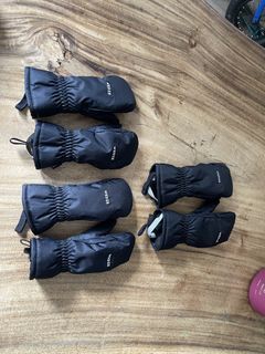 Wedze Black Ski Mittens