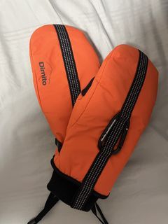 Dimito Orange Snowboard/Ski Mittens