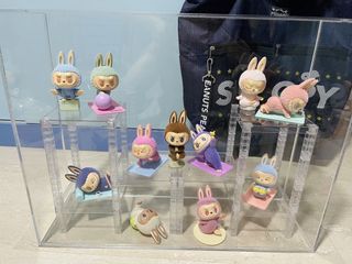 Popmart Labubu Lazy Yoga Figurines Set