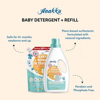 Anakku Detergent With Softener 2L / Refill pack 1.5 Cheapest bundle in sg $21