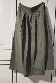 Olive Green Midi Skirt