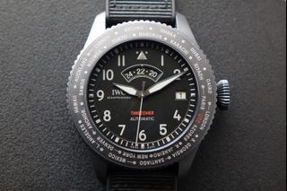 IWC Pilot Timezoner Top Gun Ceratanium IW395505 full set