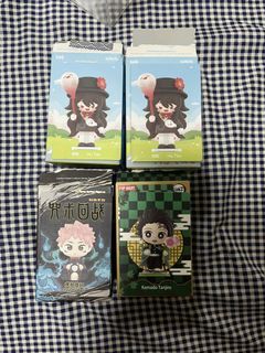 POP MART Genshin Impact Hu Tao & Jujutsu Kaisen & Demon Slayer Figures