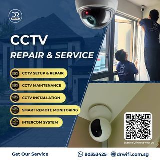 CCTV Repair & Servicing / Camera Not Working Offline / No Playback Recording Missing / DVR NVR Troubleshooting / Hard Disk Replacement / Blur Night Vision Fix / CCTV Maintenance Relocation / Hikvision Dahua Tapo Vigi EZVIZ Unifi / HDB Condo Shop Office