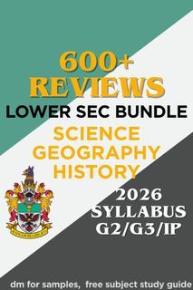 LOWER SEC NOTES | BEST SELLER | RAFFLES STUDENT | SCIENCE | HISTORY | GEOGRAPHY