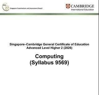 🚀 ACE H2 COMPUTING : Study Notes & Affordable Tuition