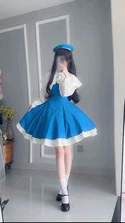 (Presale) Cardcaptor Sakura Daidouji Tomoyo Choir Blue Dress Cosplay Costume