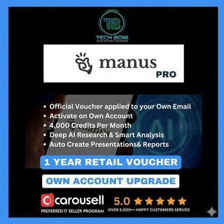 Manus AI Pro Plan | Official Voucher Activation | Personal Account Upgrade