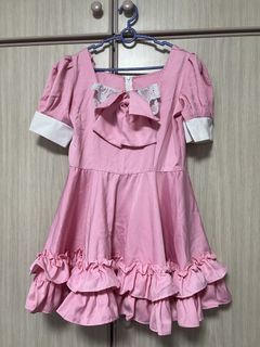 [WTS] Pink Lolita Maid Dress for Cosplay