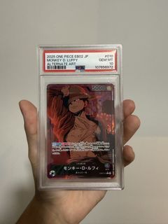 One Piece EB02 Monkey D. Luffy Leader PSA 10