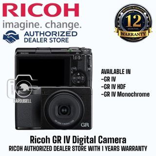 RICOH GR IV | RICOH GR IV HDF | Ricoh GR IV Monochrome | GR 4 HDF | GR IV HDF | GRiv hdf | GR4 HDF| GR 4HDF | GRIV HDF Digital Camera | Point and shoot