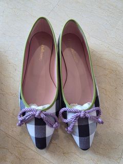 Pretty Ballerinas Checkered Flats - Size 36.5