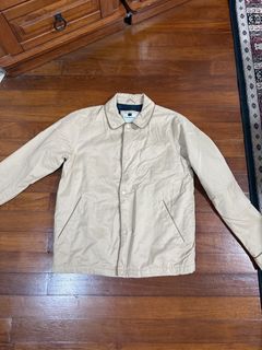 Topman Beige Cotton Button Jacket - XS