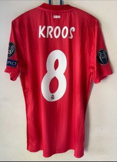 BNWT #8 Toni Kroos Real Madrid 2018-19 UCL 3rd football/soccer jersey/kit rare/retro/vintage