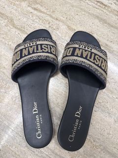 Christian Dior Embroidered Slides